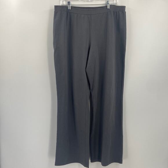 NWT Hanna Andersson grey stretchy straight leg pants - Picture 1 of 5